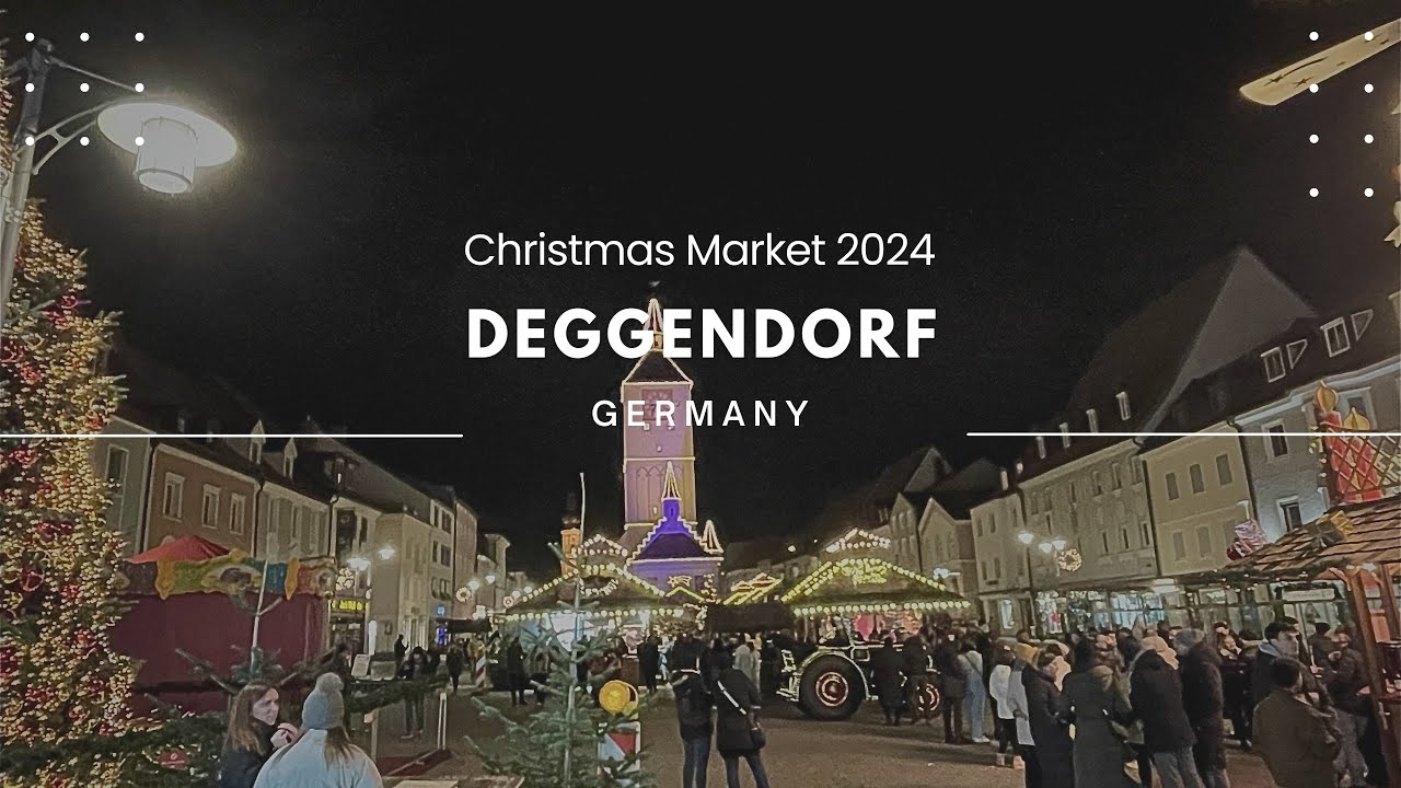 Deggendorf Christmas Market (Weihnachtsmarkt) 🎄 4K Walking Tour | Bavaria, Germany (2024) No Talking