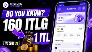 Do You Know 160 ITLG is Equal To 1 ITL? | Interlink Network Mining | ITL Airdrop | Interlink Listing
