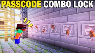 Easy Passcode Combination Lock #Minecraft #Gate 🏰