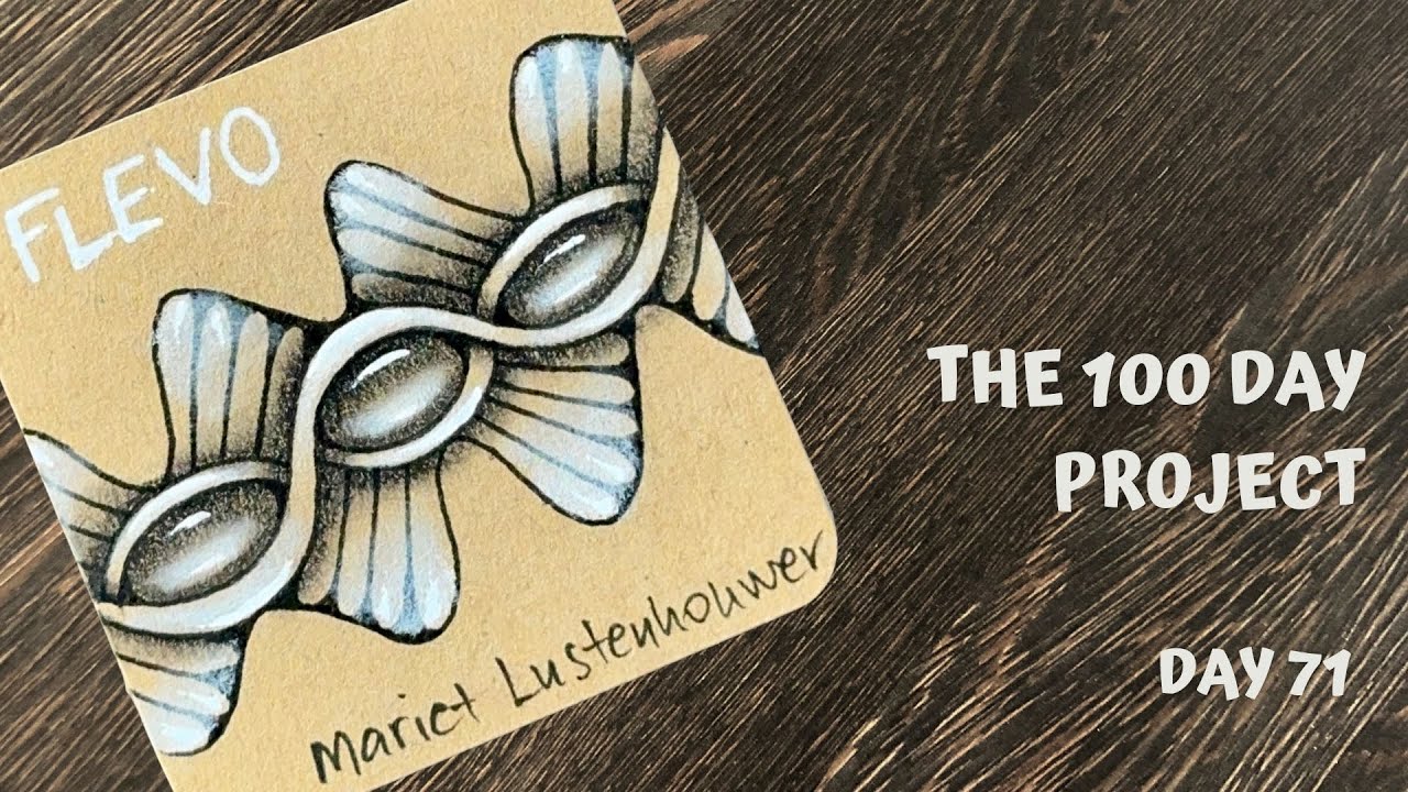 Day 71 of 100 Days of Tangling - Flevo