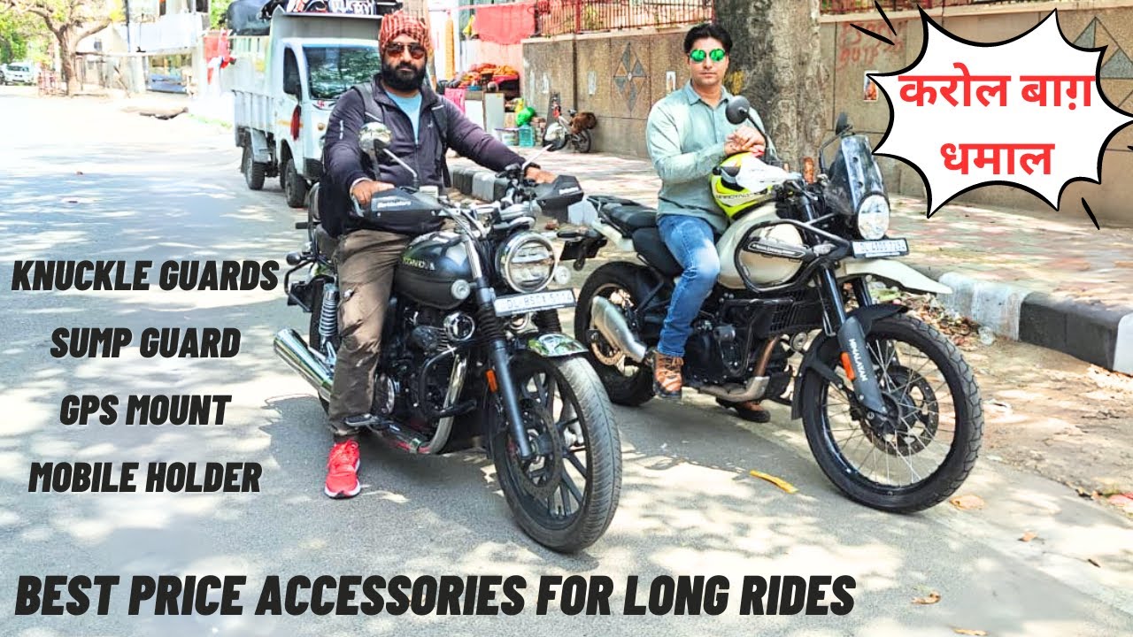 Himalayan 450 and Honda Hness Best accessories for long rides for all
