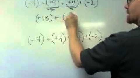 Adding long strings of positive and negative numbers