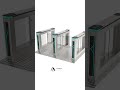 AT205 Custom Color Speed Gate| Elevate Your Building's Access Control|aipadaturnstile.com