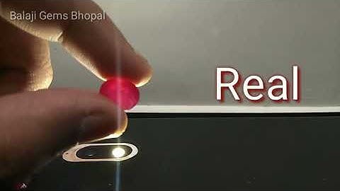How to check Ruby Stone Real or Fake with Flashlight