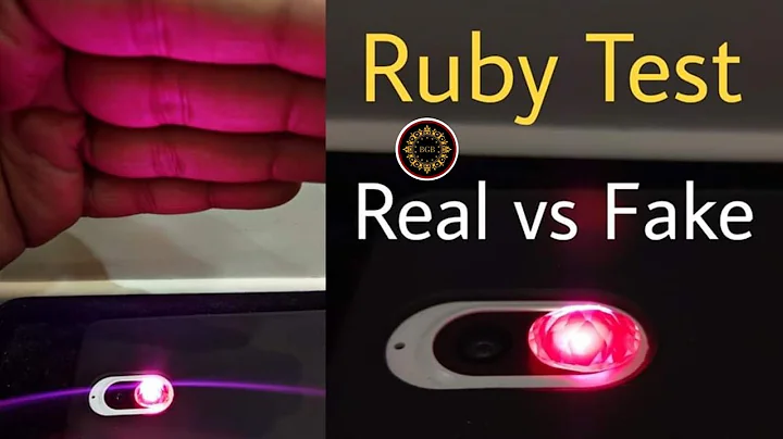 How to check Ruby Stone Real or Fake with Flashlight