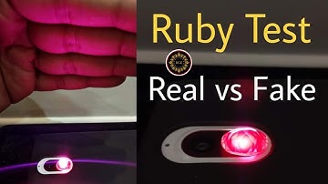 How to check Ruby Stone Real or Fake with Flashlight