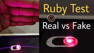 How To Check Ruby Stone Real Or Fake With Flashlight