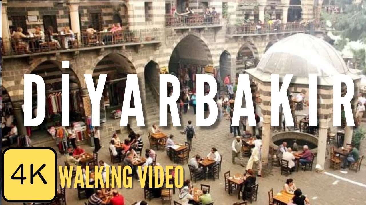 Walk in Diyarbakır, Turkey, 4k Resolution Walking Tour, show me Turkey Diyarbakir