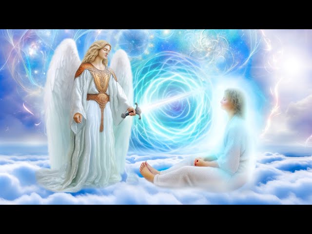 Archangel Michael Clearing All Dark Energy From Your Aura With Alpha Waves, Archangel Healing Music class=