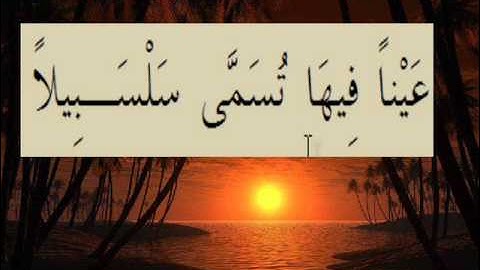 القران الكريم سورة الإنسان الاية 18