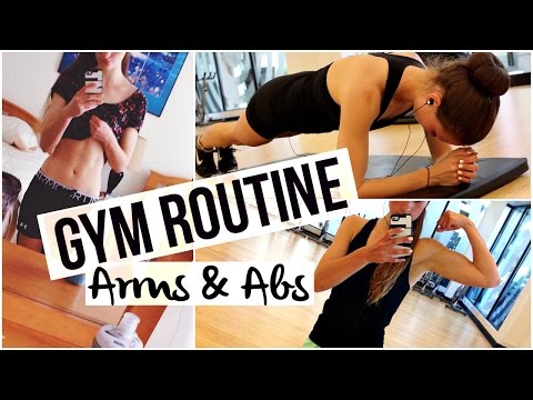 MY GYM ROUTINE | ARMS + ABS