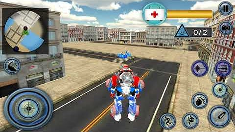 US Army Robot Shark Submarine Transform Robot Game