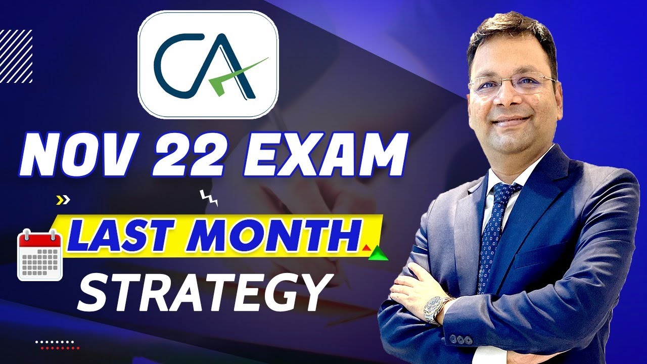 Clear CA Nov 2022 Exam | Last Month Preparation Strategy | Avoid these ...