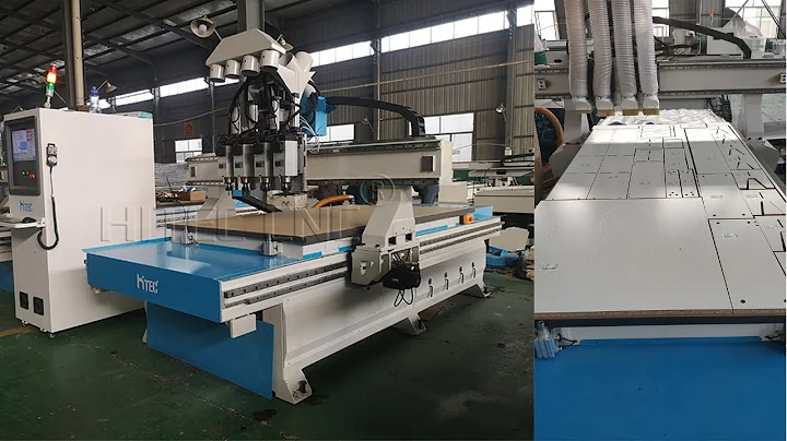 Four Process Multi Heads Wood Cnc Router 4 Spindles For Cabinet Door Mdf Furniture