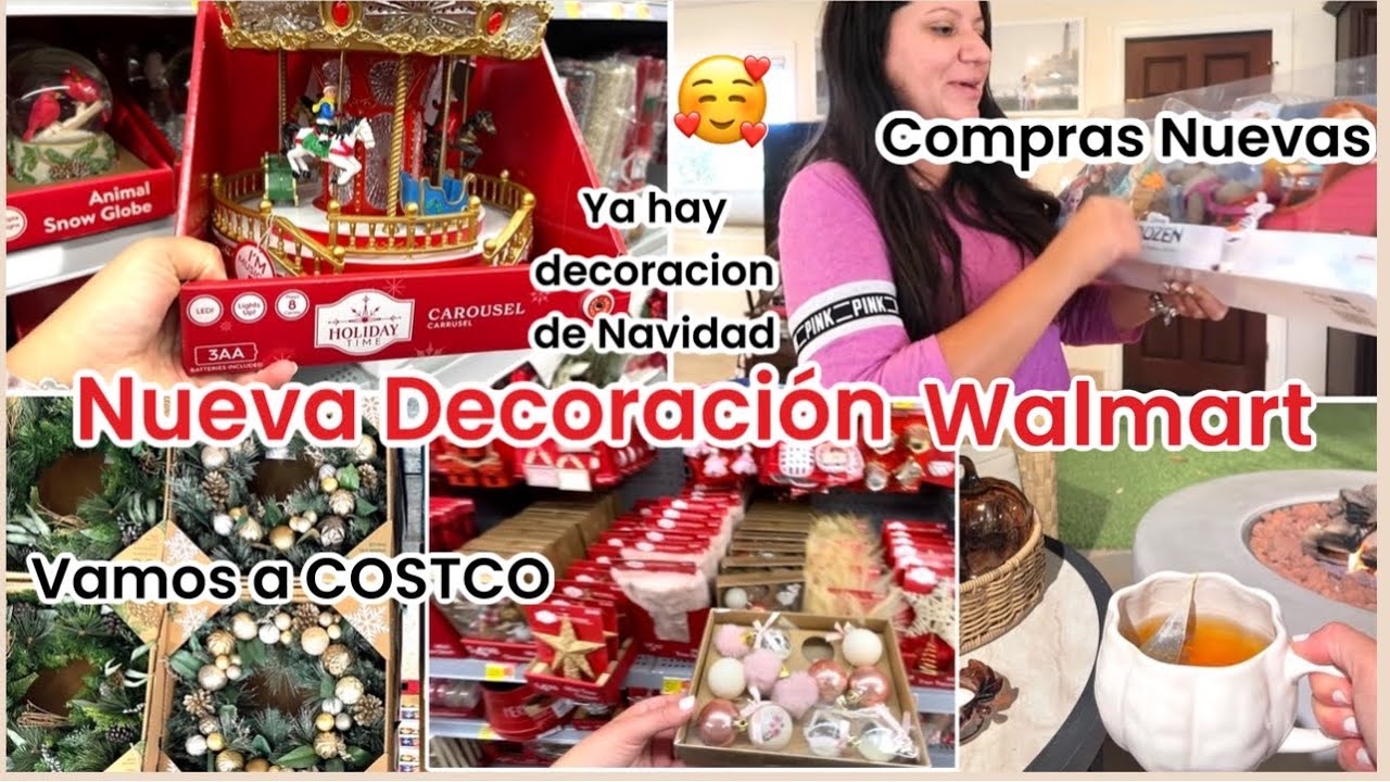 DECORACIÓN NAVIDAD WALMART 🤩 VAMOS A COSTCO VEAN COMPRAS EN EL