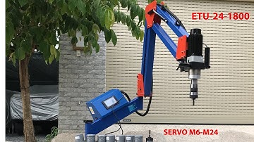 MÁY TA RÔ CẦN SERVO ETU-24-1800 TARÔ M6-M24 HIỆU UNIFAST KÈM 7 COLLECT CÓ CHỐNG QUÁ TẢI TARO LỖ SÂU