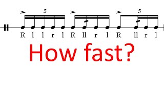 How fast can you play 16th note diddle timing?