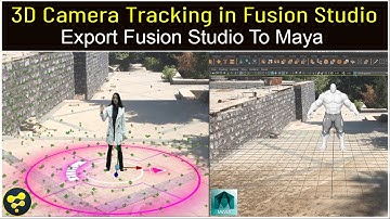 3D Camera Tracking in Fusion Studio 16 | Camera tracking in Fusion | Export Fusion Camera to Maya