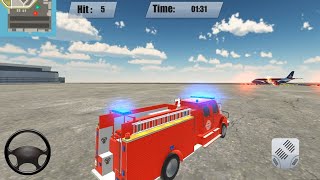 Fire Truck Game Simulator 2020 - Airplane Fire Rescue - Android GamePlay screenshot 5