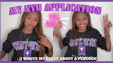 how I got into NYU tuition free! || personal statement, stats, common app, etc #classof2024