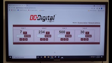 Network Controlled Multiple Production Line Counters (Up to 50 per page), DC-Webserver-1-Counter