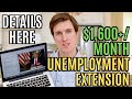 CONFIRMED: $1,600/Month UNEMPLOYMENT EXTENSION, 7.5% Payroll Tax Cut, Eviction Ban, Student Loans