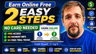 Earn Online Free: 2 Step Account Setup With No Credit Card Needed