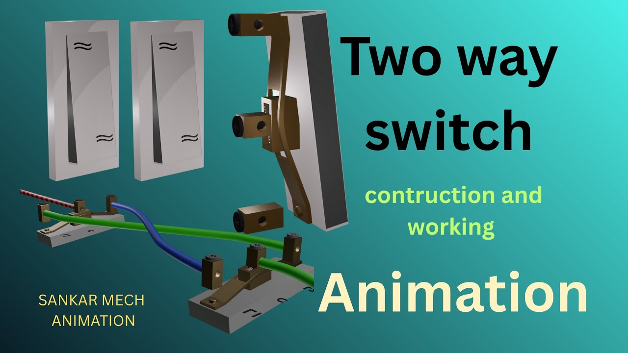 Powerpoint 2 Way Switch two-way switch construction and animation - YouTube