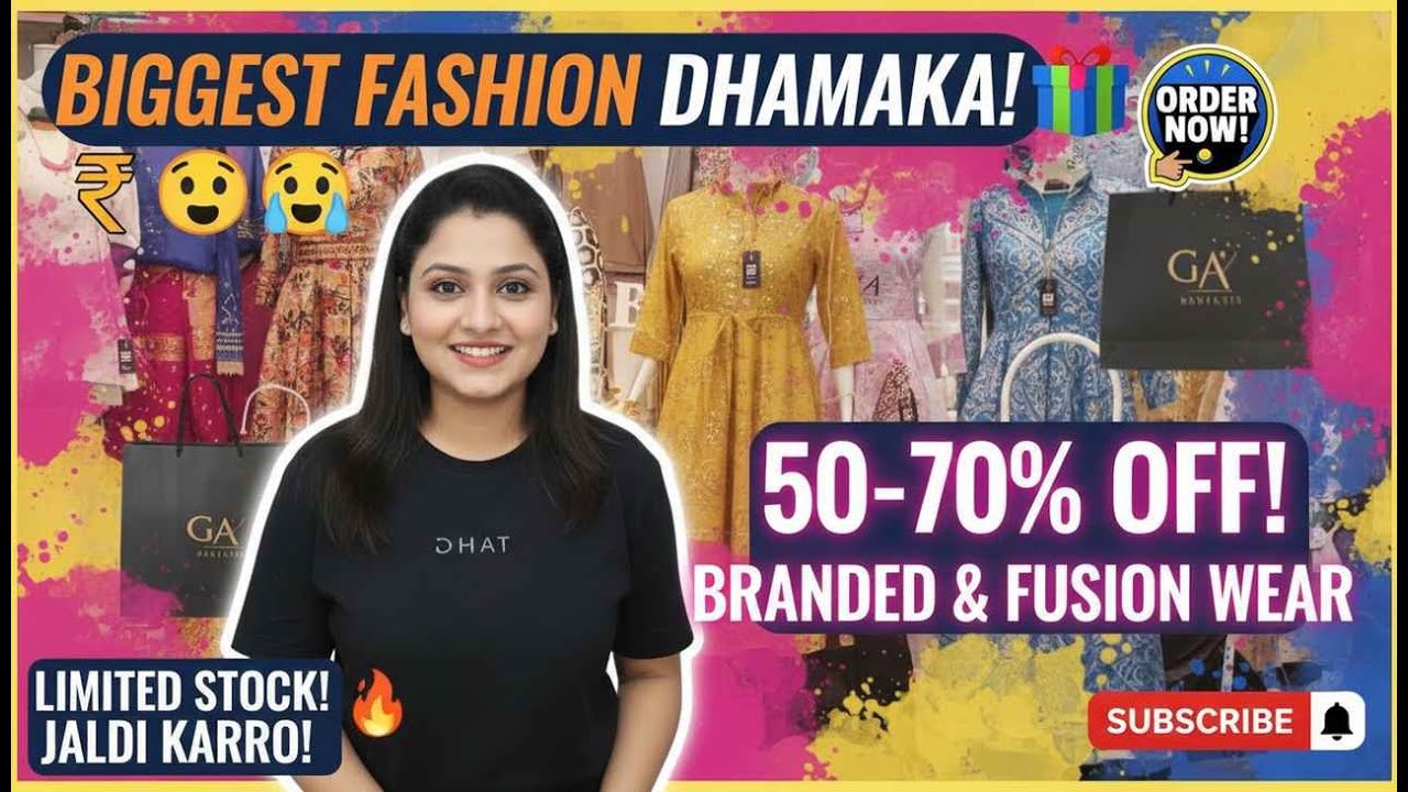 🛍️ Grand Fashion Drop – Fusion & Branded Special!