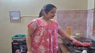 Kitchen Ka Deep Cleaning Kiya Aaj