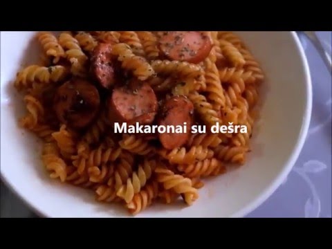 Video: Jūrų Makaronai: Receptas