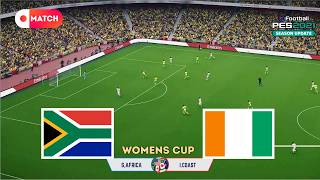 South Africa vs Ivory Coast | Womens cup of Nations 2026 Simulation | eFootball PES 21 Gameplay screenshot 4