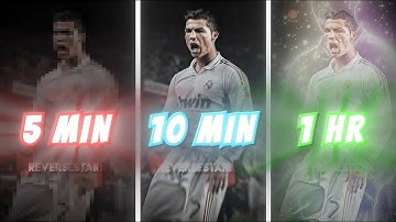 Editing Challenge - 5 Minutes vs 10 Minutes vs 1 Hour!