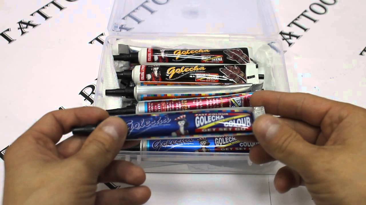 Набор цветной хны .tattoo1.ru Первый магазин тату оборудования в России!