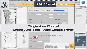 MS03f. [Siemens Motion Control] Online Axis Test via Axis Control Panel in TIA Portal [8/10]