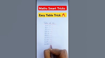 Easy Table Trick 🔥 | Table of 11 Easy Trick #viral #fun #ashortaday #trending #shorts