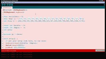 Using a PS2 keyboard and Arduino as a piano..sort of