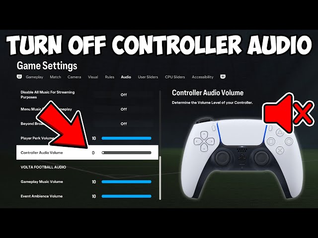 HOW TO TURN OFF CONTROLLER AUDIO ON EAFC 24 (FIFA 24)