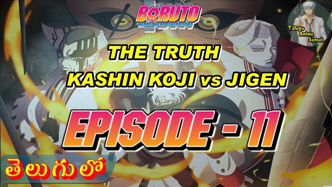 BORUTO: EPISODE 11 | KASHIN KOJI vs JIGEN, ISHIKI OTSUTSUKI reveal | Telugu Anime Sensei