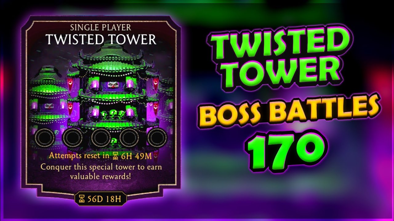Mk Mobile. Twisted Tower Boss Battle 170 | New Twisted Tower Gameplay 🃏