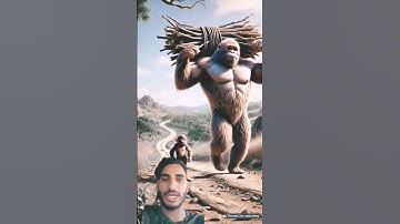 the monkey and his child live in a tree house and enjoy drinking sugarcane juice #ai #monkey