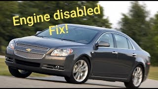 Chevy malibu engine disabled fix 2008-2012