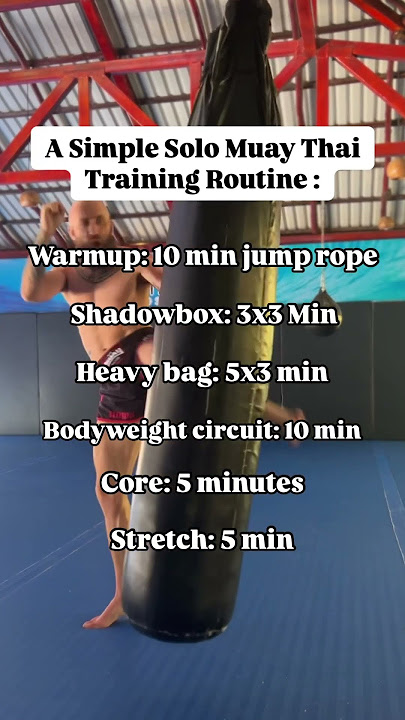 A “simple” but not easy Muay Thai training routine  #muaythai  #muaythaiworkout