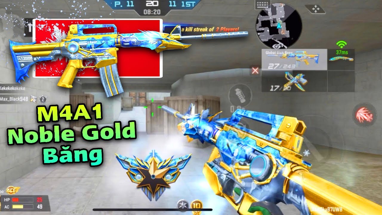 CrossFire:Legends | Trên tay M4 Noble Gold skin Băng - Skin cực đẹp với 9 hiệu ứng Vip