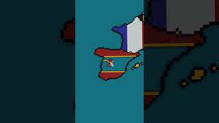 Tiny Scale part 3- Iberia #shorts #viralshort #minecraft #iberia #geography #spain #portugal