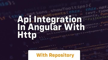 Api integration in angular with http