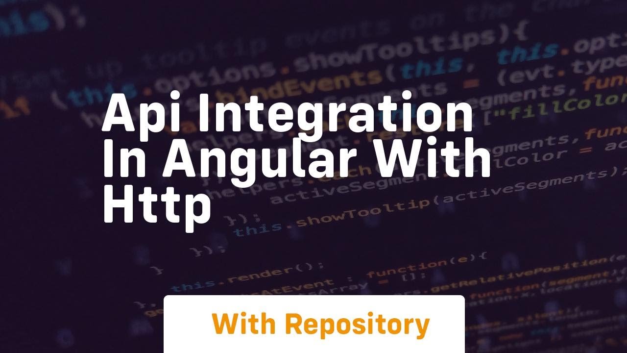 Api integration in angular with http - YouTube