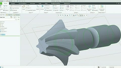 Gear Design in 3D | Bevel gear in 3D | Bevel Gear creo