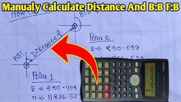 How To Find Distance And Angel Between Two Coordinates With Scientific Calculator ??