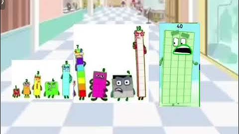 Numberblocks 1, 2, 3, 4, 5, 7, 8, 9 and 10 Grounds Numberblock 40 (Jonathan Craig Do Add Round 2)